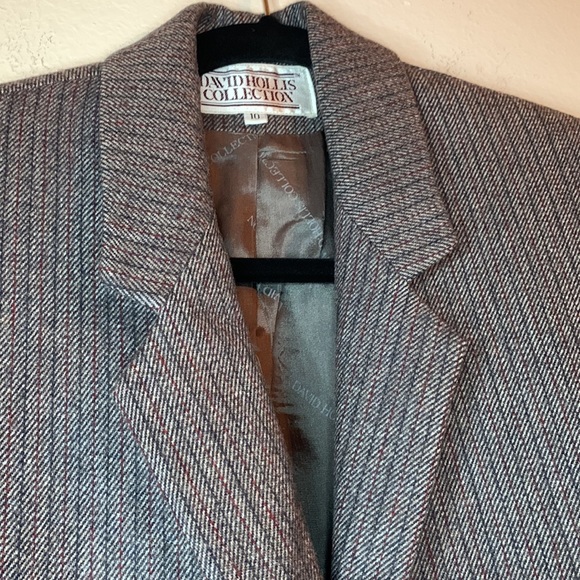 David Hollis Collection women’s vintage wool blazer jacket Size 10 - Picture 14 of 16